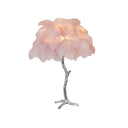 Ostrich Feather Table Lamp - LUUGAA