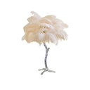 Ostrich Feather Table Lamp - LUUGAA