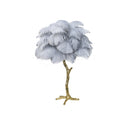 Ostrich Feather Table Lamp - LUUGAA