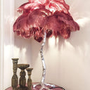 Ostrich Feather Table Lamp - LUUGAA