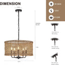 Phantoms Rattan Woven Pendant Light - LUUGAA