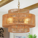 Pure Sky Rattan Woven Pendant Light - LUUGAA