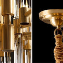 Regal Brass Chandelier - LUUGAA