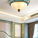 Retro Floral Resin Recessed Ceiling Light - LUUGAA