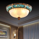 Retro Floral Resin Recessed Ceiling Light - LUUGAA