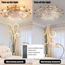 Reynos Embedded Modern Industrial Fan Light - LUUGAA