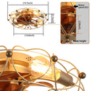 Reynos Embedded Modern Industrial Fan Light - LUUGAA