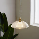 Ribbed Spiral Pendant Light - LUUGAA