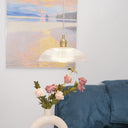 Ribbed Spiral Pendant Light - LUUGAA
