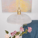 Ribbed Spiral Pendant Light - LUUGAA