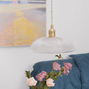 Ribbed Spiral Pendant Light - LUUGAA