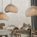 Shadow Halo Rattan Woven Pendant Light - LUUGAA