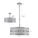Silver Radiance Drum Chandelier - LUUGAA