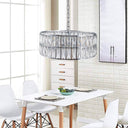Silver Radiance Drum Chandelier - LUUGAA