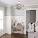Silver Radiance Drum Chandelier - LUUGAA