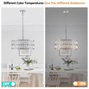 Silver Radiance Drum Chandelier - LUUGAA