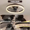 Simple Ring Ceiling Fan Light - LUUGAA