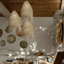 Straw Hat Rattan Woven Pendant Light - LUUGAA