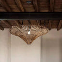 Time Funnel Rattan Woven Pendant Light - LUUGAA