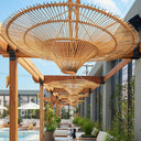 Time Funnel Rattan Woven Pendant Light - LUUGAA