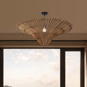 Time Funnel Rattan Woven Pendant Light - LUUGAA