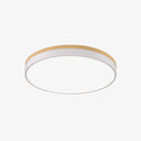 White Round Wooden Ceiling Lamp - LUUGAA