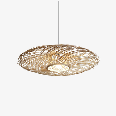 Elegant Rattan Woven Pendant Light