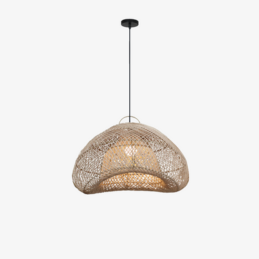 Shadow Halo Rattan Woven Pendant Light