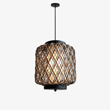 Time Village Rattan Woven Pendant Light