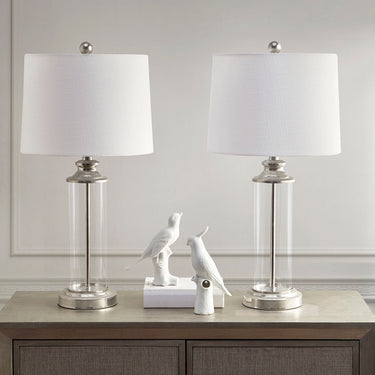 Selia Clarity Glass Cylinder Table Lamp