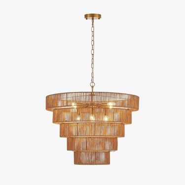 Eden Glow Rattan Woven Pendant Light