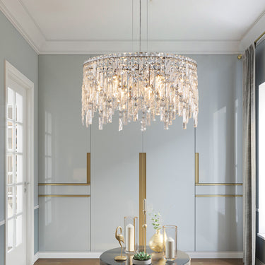 Liora Silver Crystal Chandelier