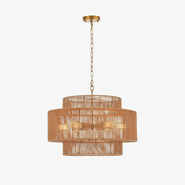 Pure Sky Rattan Woven Pendant Light