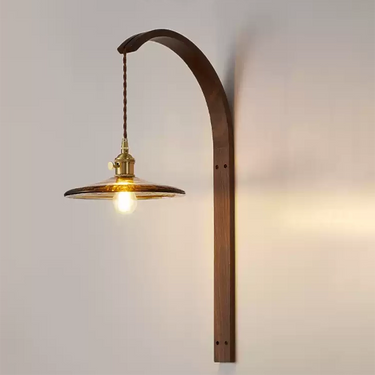 Tsubaki Walnut Wall Lamp