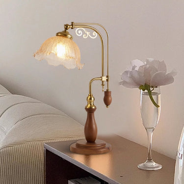 French Floral Table Lamp