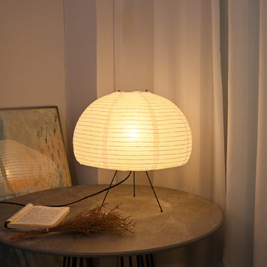 Hemisphere Rice Paper Table Lamp