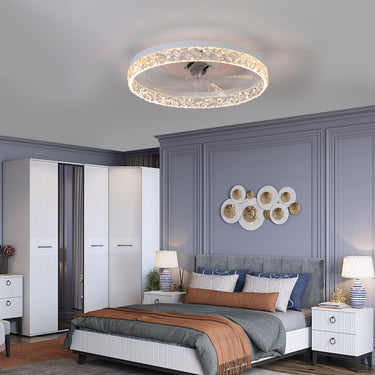 LuxeBreeze Acrylic Ceiling Fan Light