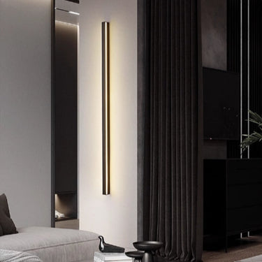 Black Linear Wall Light