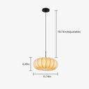 Callisto Pendant Light with adjustable 78.74in height, 15.74in width, eco-friendly medieval design, made from durable silk-like material.