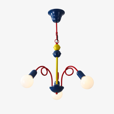 Red and Blue Chandelier