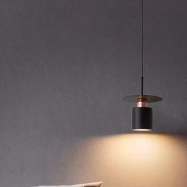 Black Disc Pendant Light