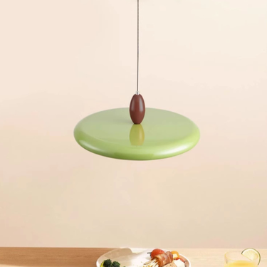 Round Plate Dining Pendant Light LB-CY-CD-逐月 $169.00 【Craftsmanship and Material】Our Round Plate Dining Pendant Light features a baking paint finish, with the lamp body made of iron for durability and eco-friendliness. The lampshade is crafted from acryli