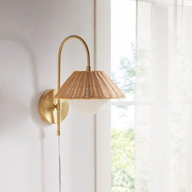 Laguna Rattan Wall Sconce