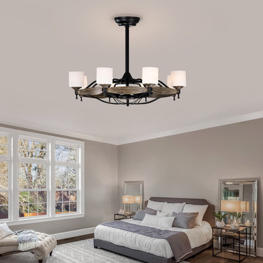 Caged Ceiling Fan Light