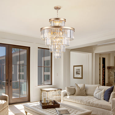 Marcel Gold Crystal Chandelier