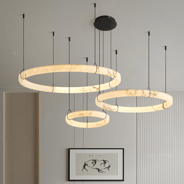 Alabaster Ring Pendant Lamp