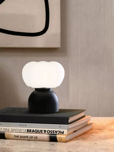 Modern Cotton Table Lamp - Unique Minimalist Design LB-ME-TD-8200 $69.00 Discover our modern table lamp with a unique wooden body and PE lampshade. Perfect for contemporary home decor, it features easy button control.