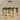 Vintage Wood Green Chandelier