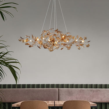 Acrylic Ginkgo Leaf Chandelier - LUUGAA