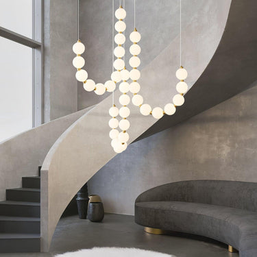 Acrylic Pearl Necklace Chandelier - LUUGAA
